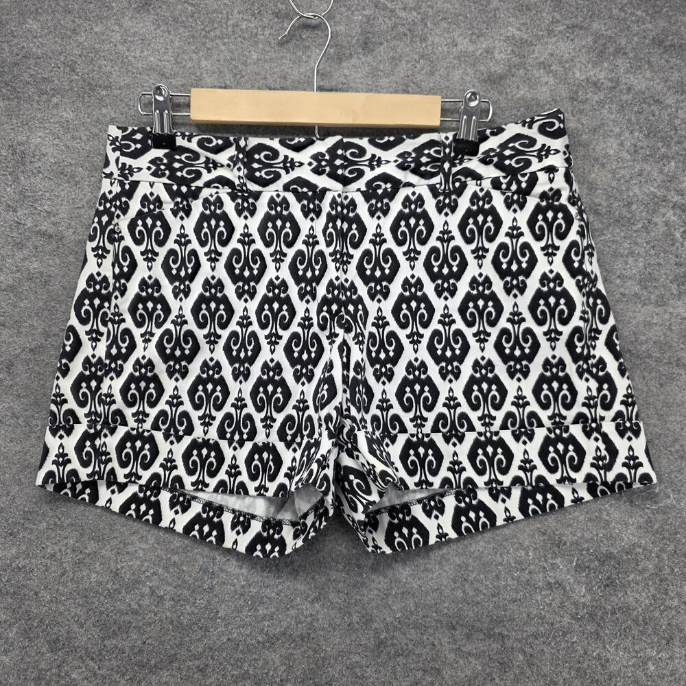 White House Black Market Shorts Womens 8 Black Skimmer Twill Spandex 4.5 Inseam